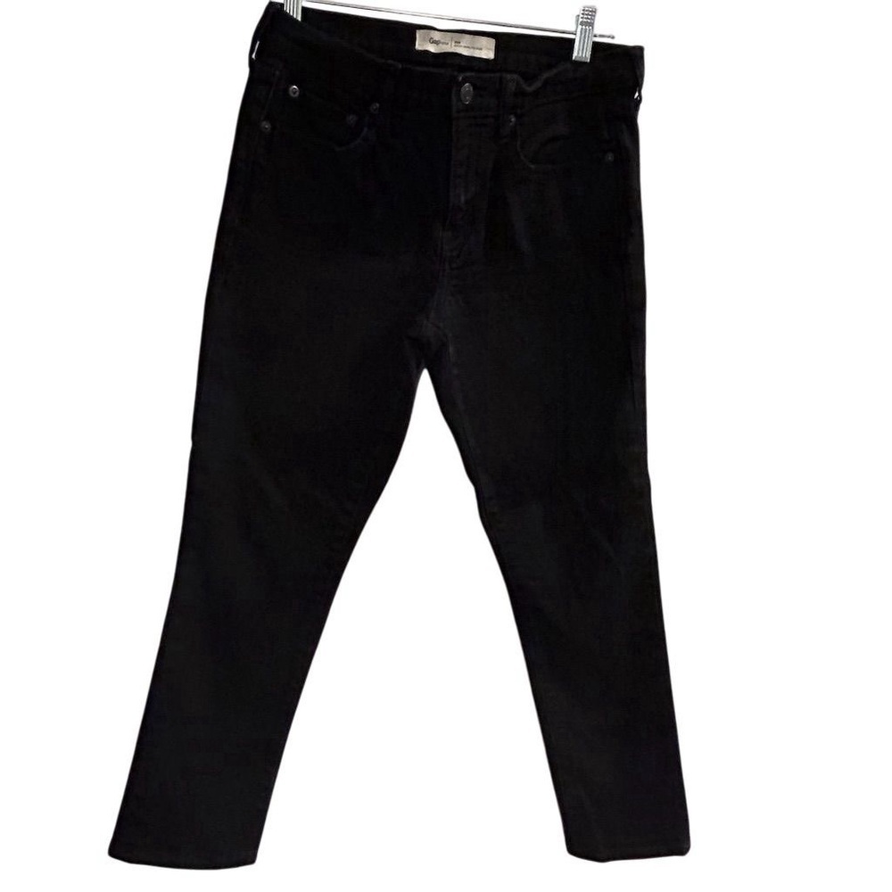 Gap Women's Boyfriend Jeans Size 28 Black Denim Mid Rise 5-Pocket Style